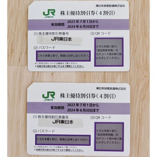 ジェイアール(JR)のJR東日本　株主優待 （4割引）×2枚(その他)