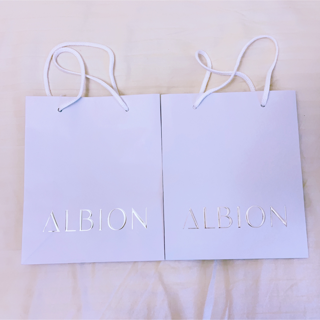 アルビオン　 ショッパー　 ショップ袋　手提げ袋 2枚　ALBION バッグ レディースのバッグ(ショップ袋)の商品写真