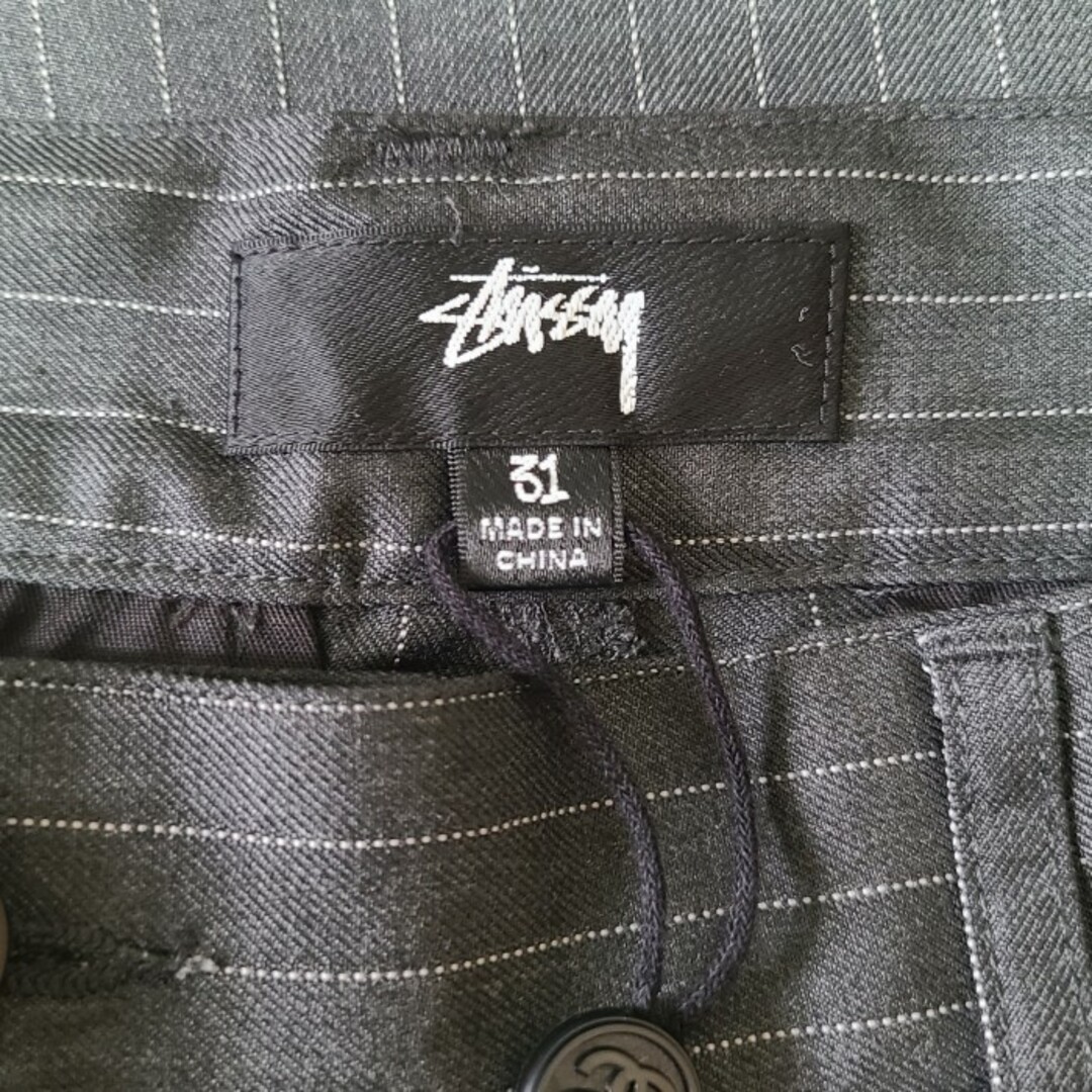 STUSSY   STUSSY STRIPED VOLUME PLEATED TROUSER の通販 by LUCY