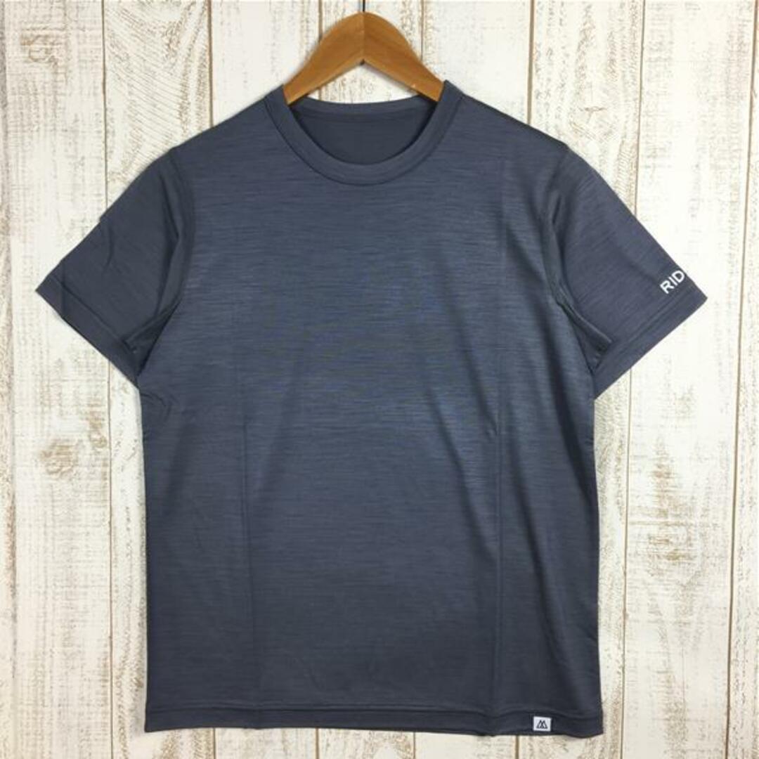 MENs S  リッジマウンテンギア メリノ ベーシック Tシャツ ショートスリーブ Merino Basic Tee Short Sleeve メリノウール クルーネック RIDGE MOUNTAIN GEAR Steel Grey グレー系