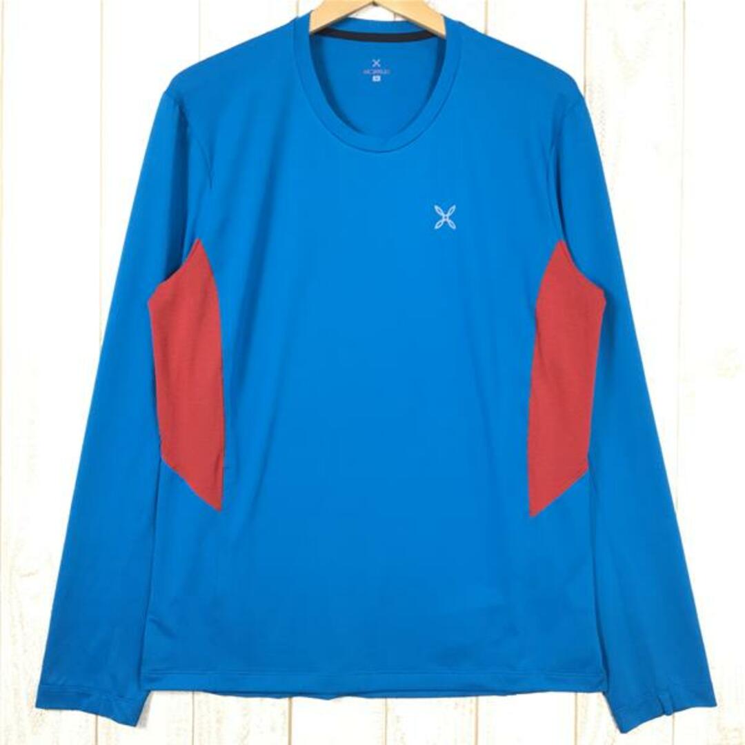 実測値身幅MENs M  モンチュラ クイックドライ ロングスリーブ クルーネック シャツ Quickdry Long Sleeve Crewneck Shirt MONTURA ブルー系