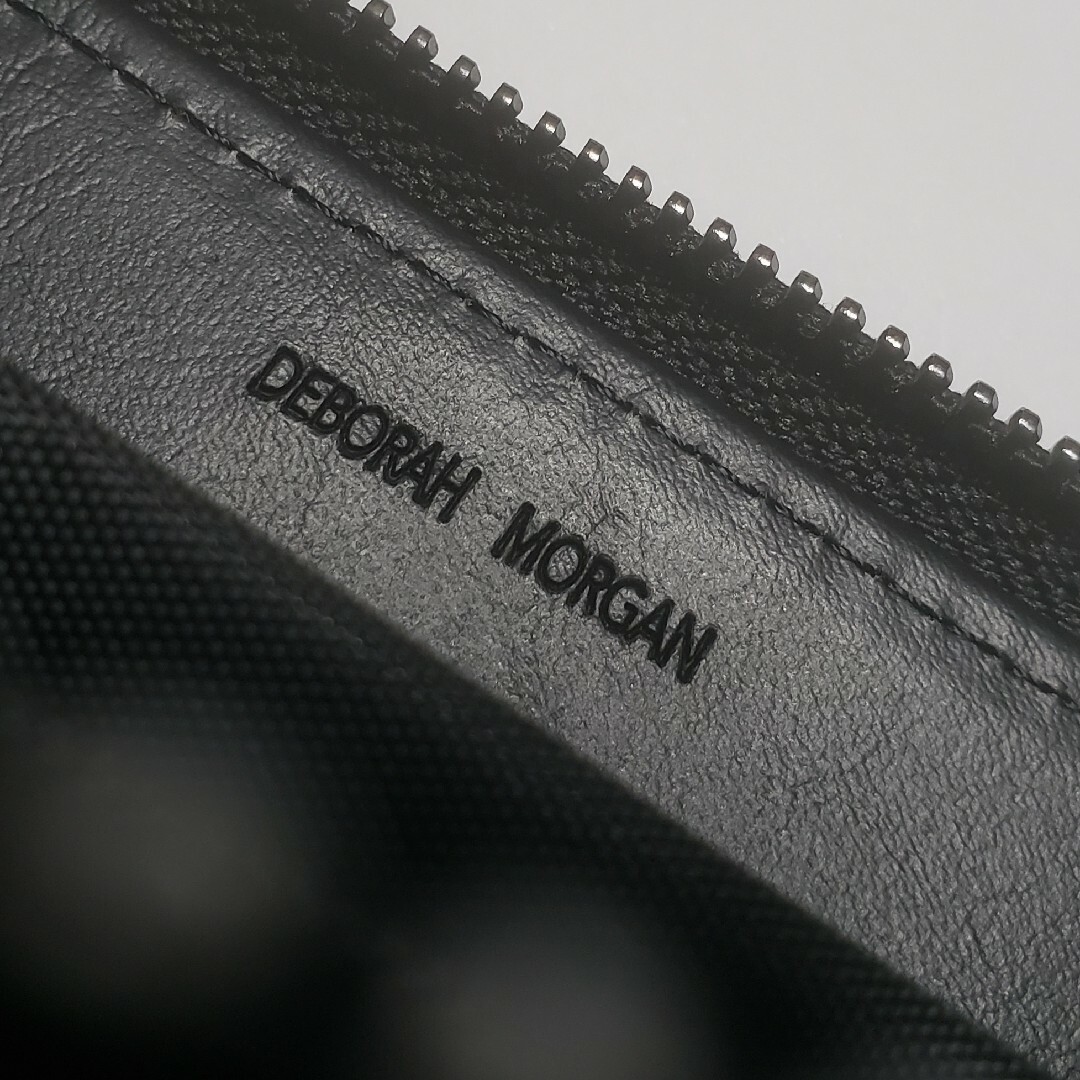 ☆未使用☆カーボン柄☆長財布☆DEBORAH MORGAN☆ラウンドジップ☆ メンズのファッション小物(長財布)の商品写真