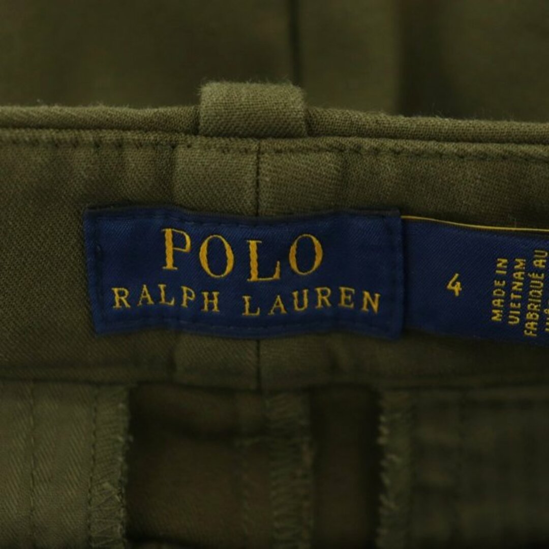 POLO RALPH LAUREN(ポロラルフローレン)のポロ ラルフローレン パンツ テーパード スリム ストレッチ 4 カーキ  レディースのパンツ(その他)の商品写真