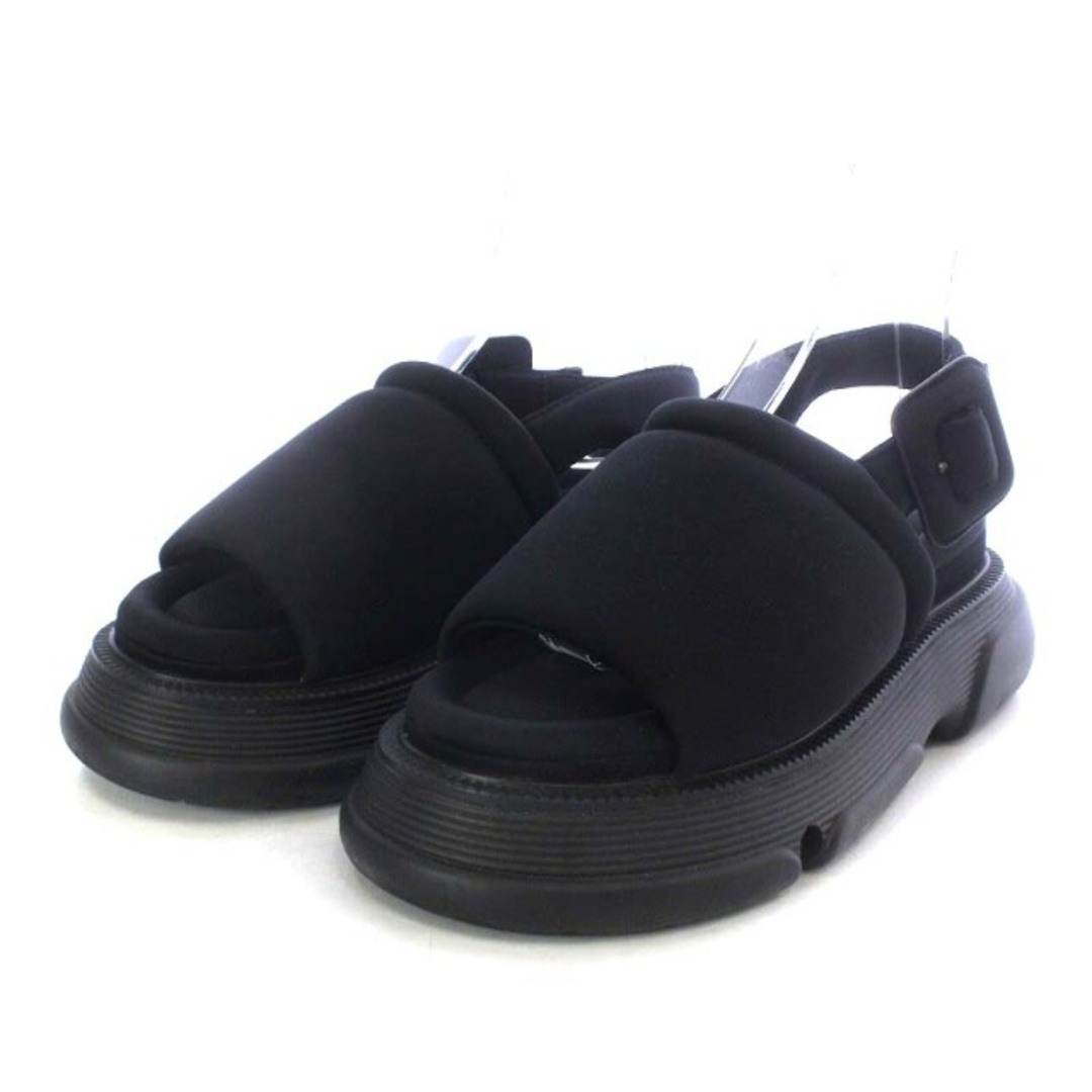 ENFOLD - エンフォルド 22SS padded sandal サンダル 38 黒の通販 by