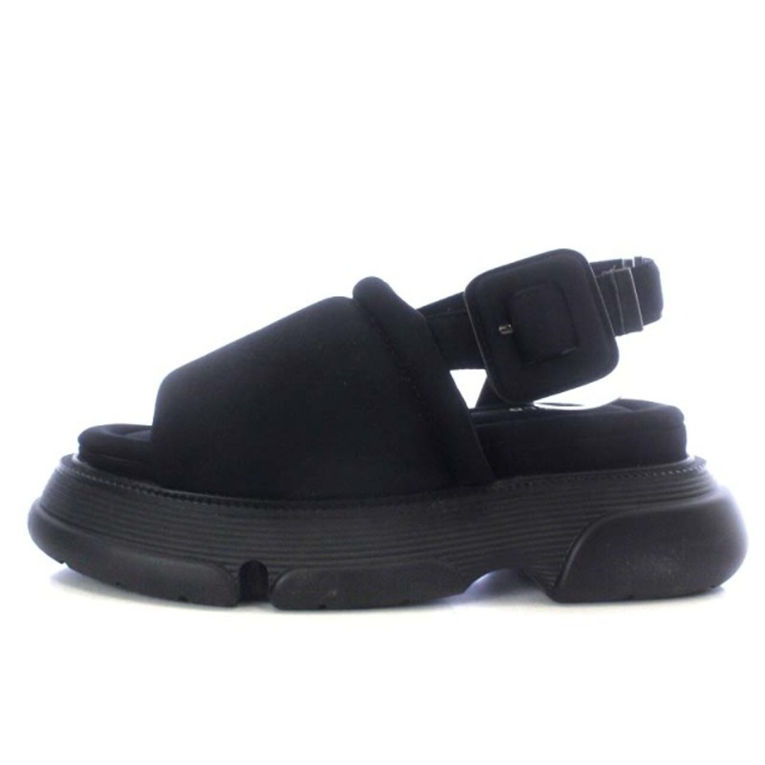 ENFOLD - エンフォルド 22SS padded sandal サンダル 38 黒の通販 by