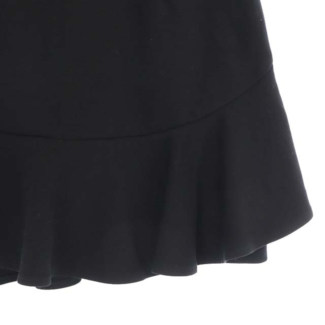 SNIDEL(スナイデル)のスナイデル ストレッチフリルミニスカート タック 0 黒 ブラック レディースのスカート(ミニスカート)の商品写真