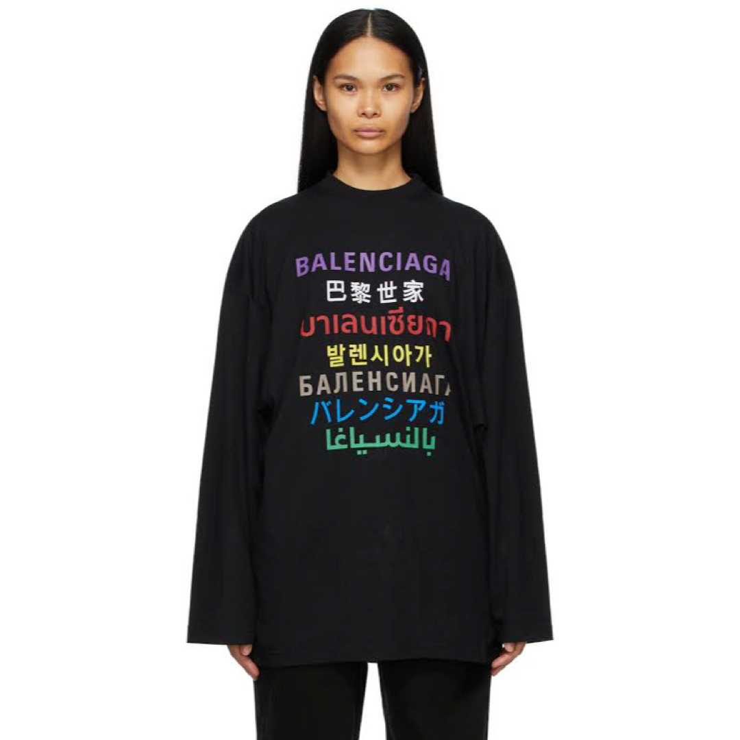 【再販無し・名作激レア・最安値】balenciaga language ロンTメンズ