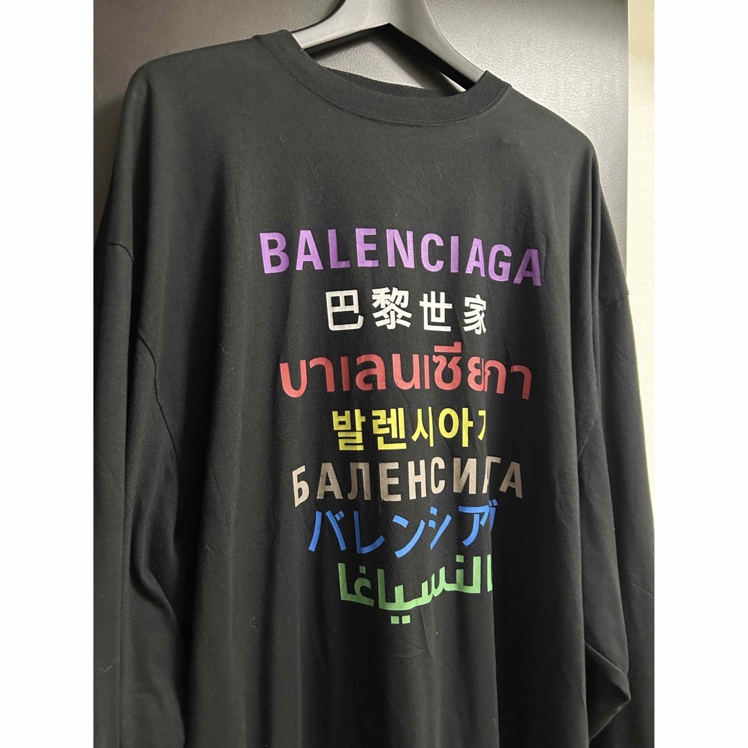 Balenciaga(バレンシアガ)の【再販無し・名作激レア・最安値】balenciaga language ロンT メンズのトップス(Tシャツ/カットソー(七分/長袖))の商品写真