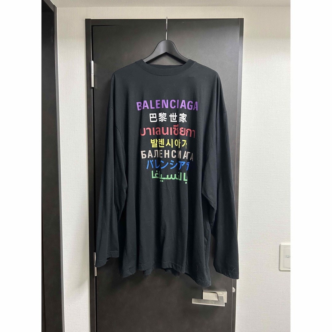 Balenciaga(バレンシアガ)の【再販無し・名作激レア・最安値】balenciaga language ロンT メンズのトップス(Tシャツ/カットソー(七分/長袖))の商品写真