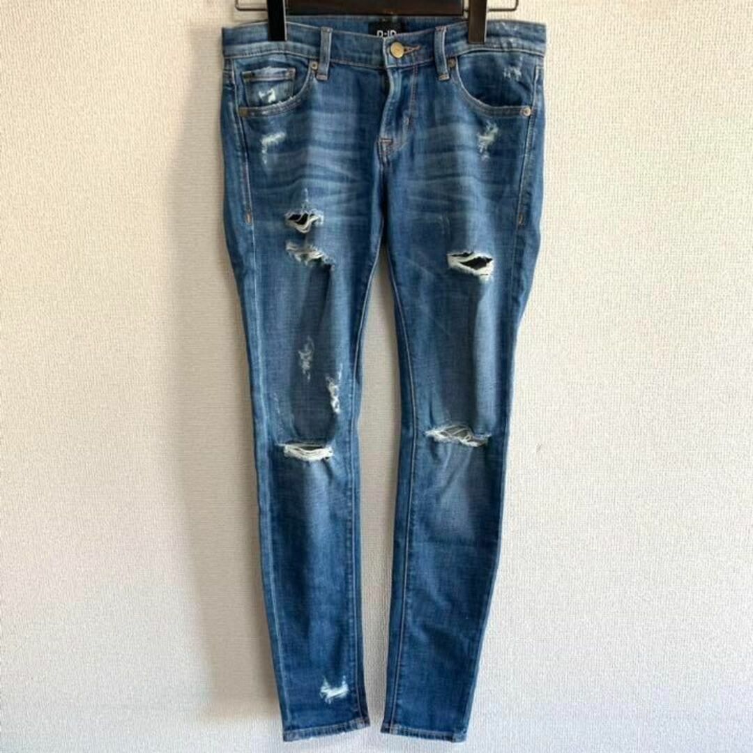 D-ID FLORENCE ANKLE SKINNY ダメージ加工　ストレッチ有