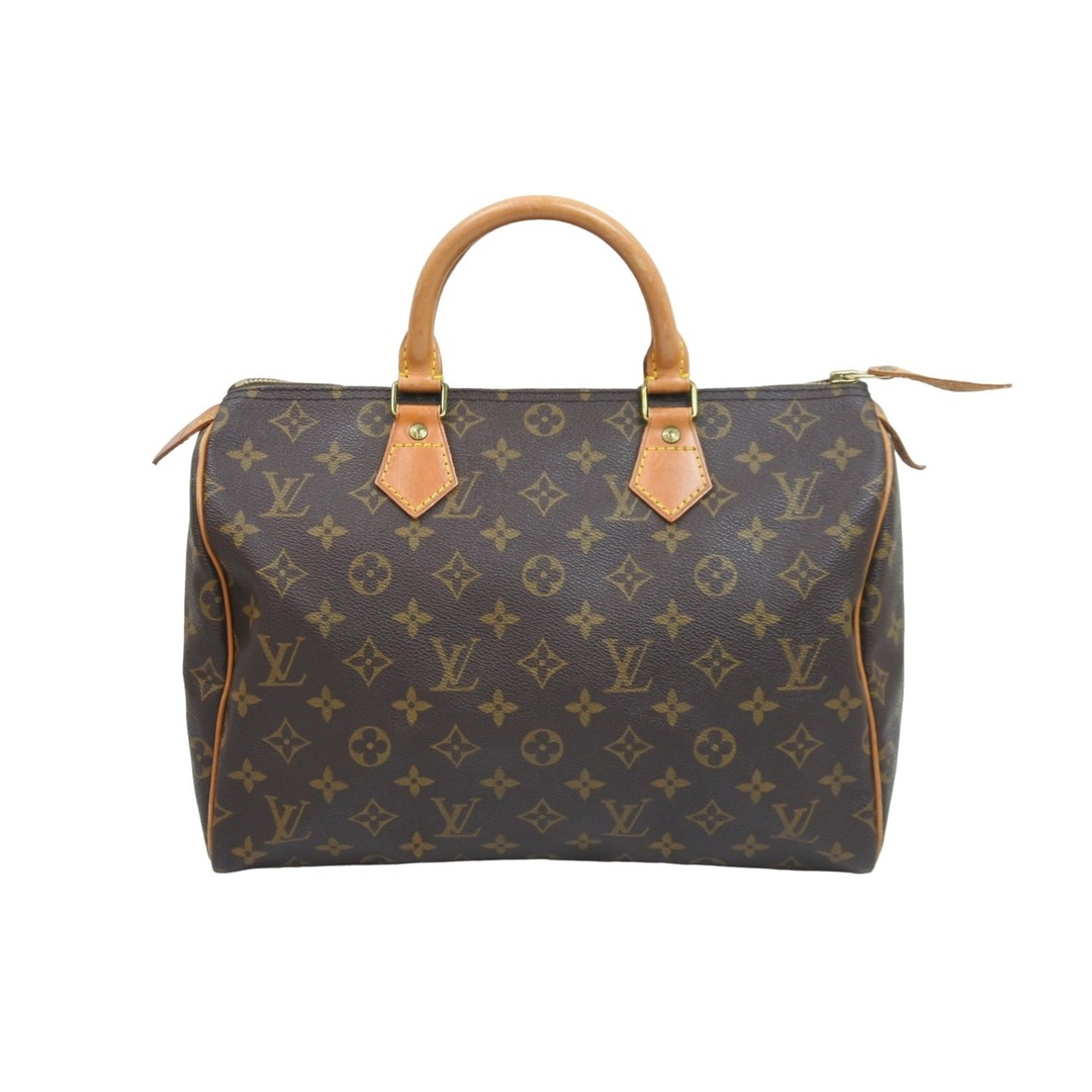 LouisVuitton ルイヴィトン スピーディ30 モノグラム ボストンバッグ PVCコーティングキャンバス ブラウン 美品  52999