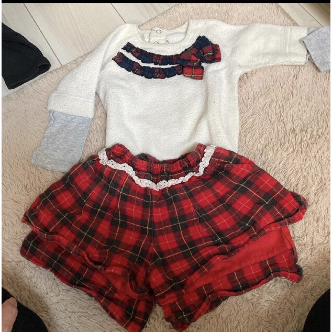 Youpi!(ユッピー)のセットのキュロット＆トレーナー キッズ/ベビー/マタニティのキッズ服女の子用(90cm~)(スカート)の商品写真