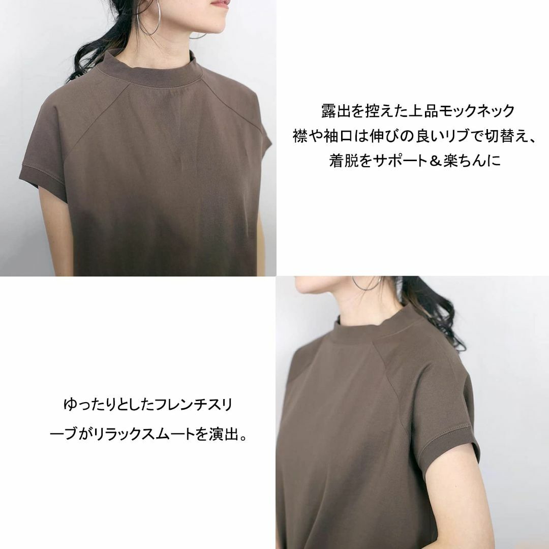 Ytimmly レディース Tシャツ カットソー 柔らかい 半袖 大きめ ゆった 4