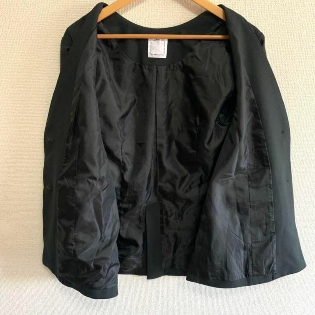 alicia PAGEBOY ノーカラージャケット　サイズフリー　ブラック 4