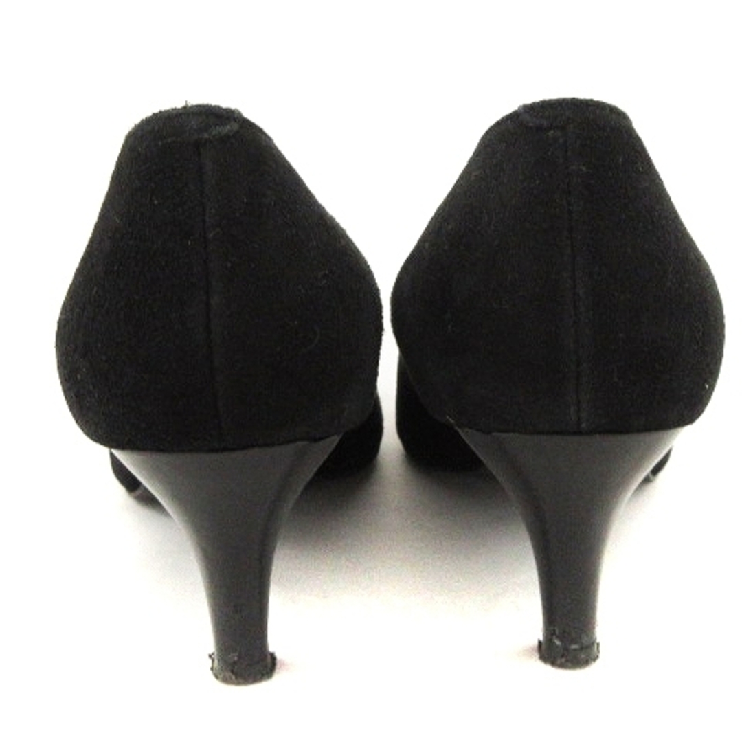 DIANA(ダイアナ)のダイアナ パンプス ヒール シューズ リボン スエード 黒 25 レディースの靴/シューズ(ハイヒール/パンプス)の商品写真