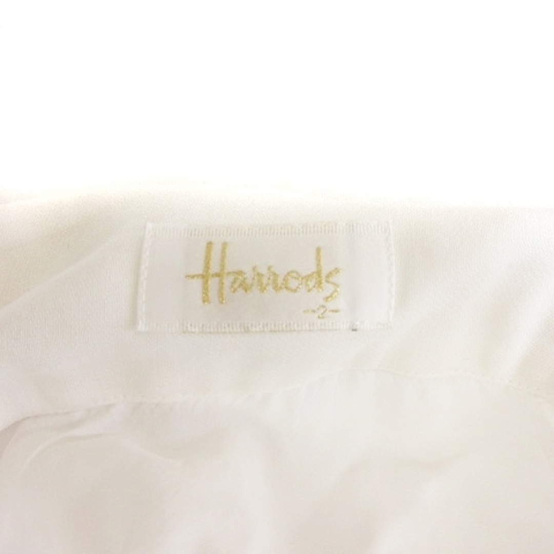 Harrods(ハロッズ)のハロッズ スカート フレア ボタン 無地 コットン 白 2 レディースのスカート(ひざ丈スカート)の商品写真