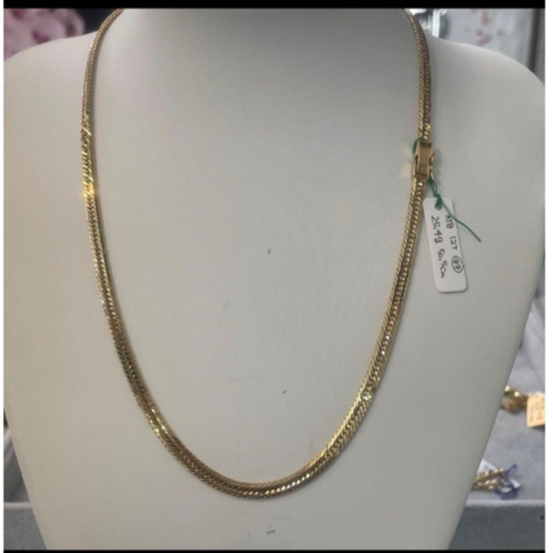 金高騰中‼️喜平k18 gold jewelry ネックレス 12面トリプル