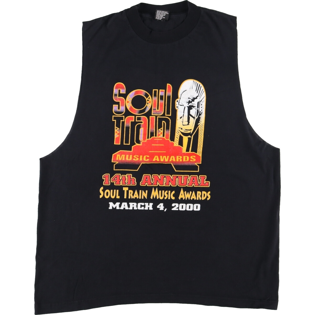 TNO SOUL TRAIN MUSIC AWARDS 2000 ソウルトレインミュージックアワード 両面プリント ノースリーブ カットオフ バンドTシャツ バンT /eaa362547