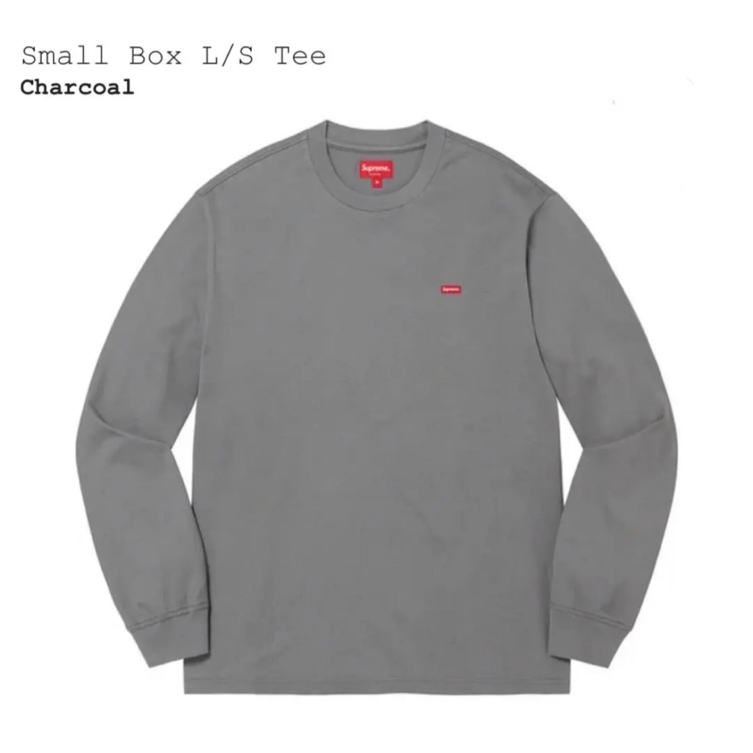 新品 supreme small box logo l/s t 紺 S ロンt - Tシャツ/カットソー