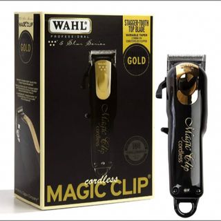 wahl コードレスバリカンファイブスターマジッククリップ GOLD/BLACK(メンズシェーバー)