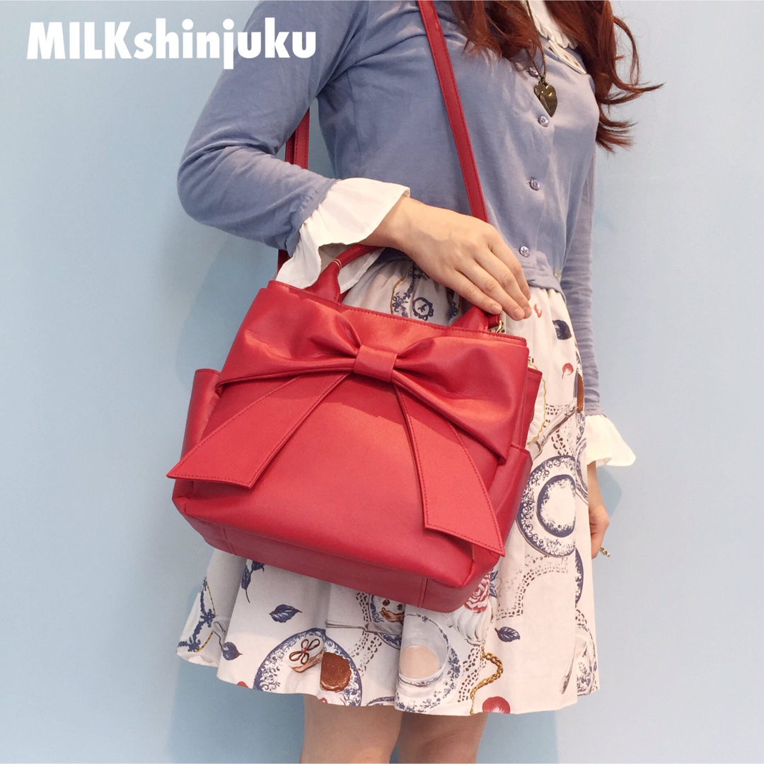 MILK - MILK Ribbon 2WAY BAGの通販 by むにこ's shop|ミルクならラクマ