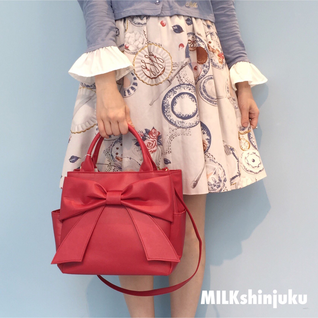 MILK - MILK Ribbon 2WAY BAGの通販 by むにこ's shop|ミルクならラクマ