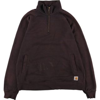 カーハート(carhartt)の古着 カーハート Carhartt ハーフジップスウェットシャツ トレーナー メンズL /eaa362294(スウェット)