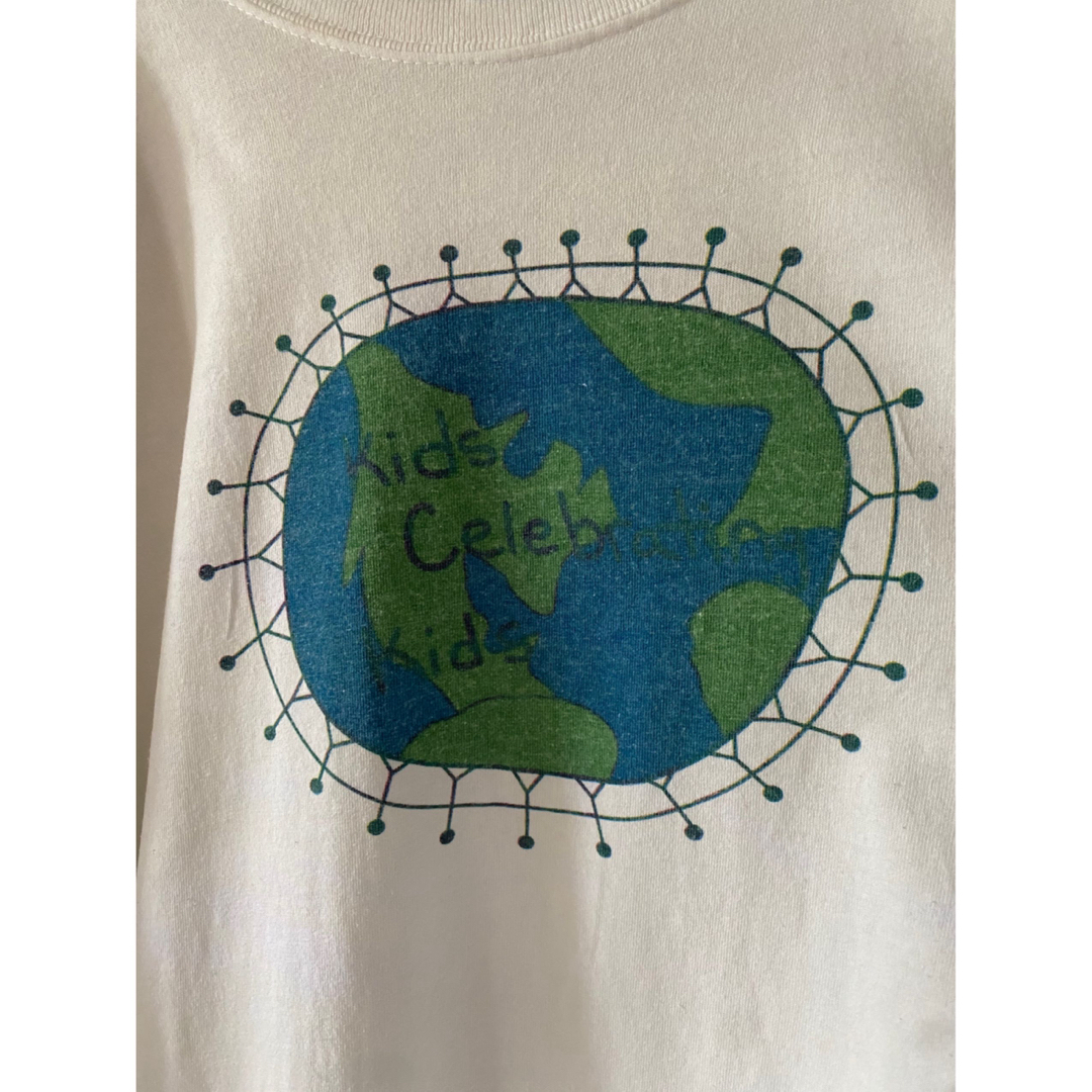 古着 ビンテージ 地球 握手 ピース♥︎ XXL オーバーサイズ Tシャツ 希少