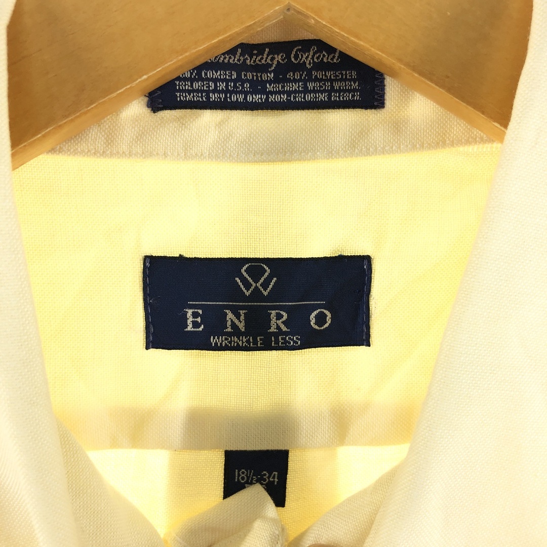 古着 CAMBRIDGE GXFORD ENRO WRINKLE LESS 長袖 ボタンダウンシャツ USA製 メンズXL /eaa362077 メンズのトップス(シャツ)の商品写真