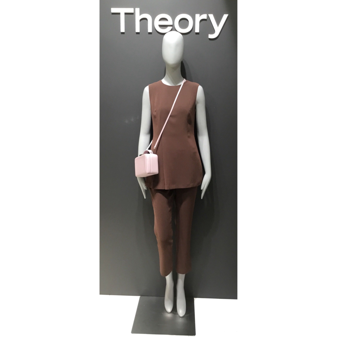 Theory 20aw チュニック丈プルオーバーブラウス