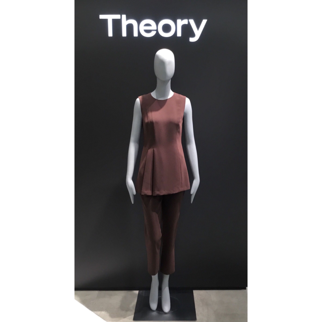 Theory 20aw チュニック丈プルオーバーブラウス