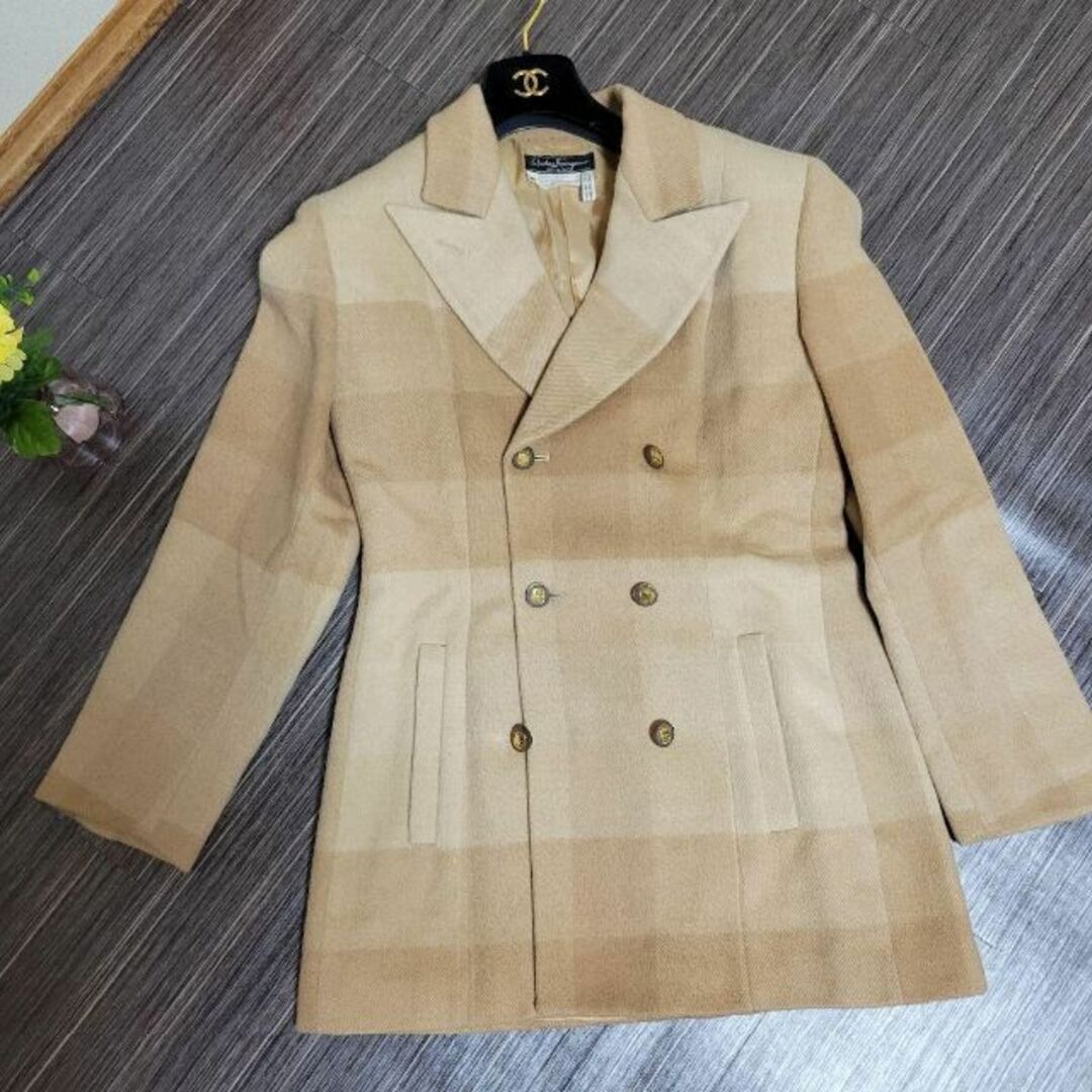 Salvatore Ferragamo - Ferragamo チェック ウール セットアップの通販