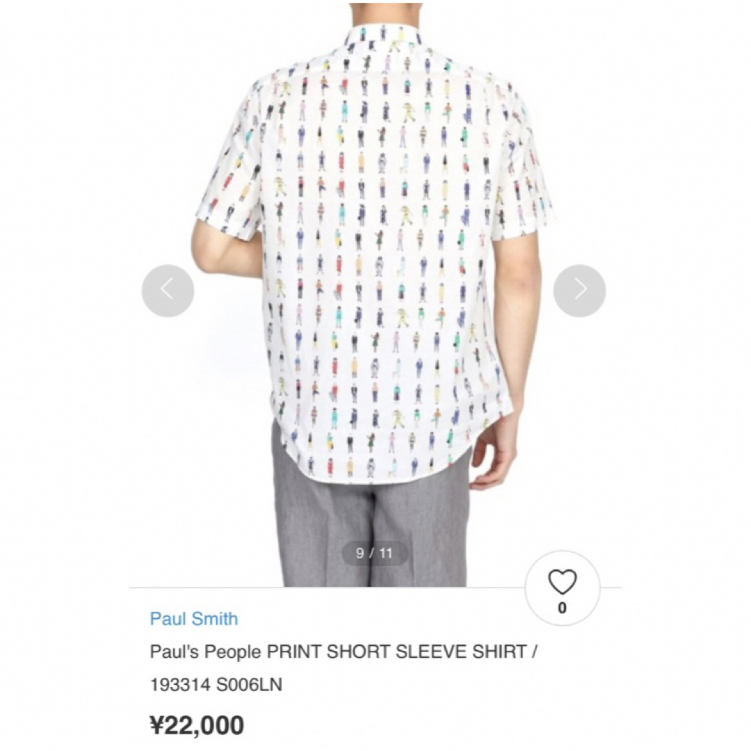 Paul Smith - 【人気】Paul Smith ポールスミス 総柄シャツ ピープル柄