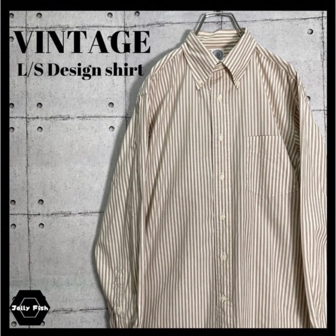 90's VAN HEUSEN ヴァンヒューゼン ヴィンテージ ストライプシャツ