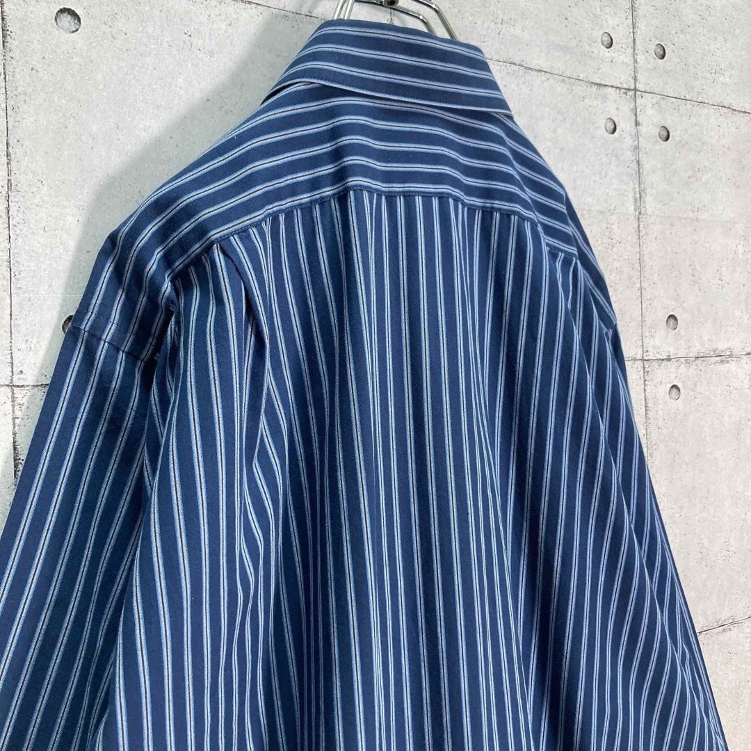 ART VINTAGE(アートヴィンテージ)の【hiro様】90s VAN HEUSEN 長袖 ストライプシャツ ビッグサイズ メンズのトップス(シャツ)の商品写真