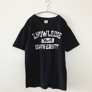 【最終値下げ】メンズTシャツ ロゴ ブラック ホワイト used(Tシャツ/カットソー(半袖/袖なし))