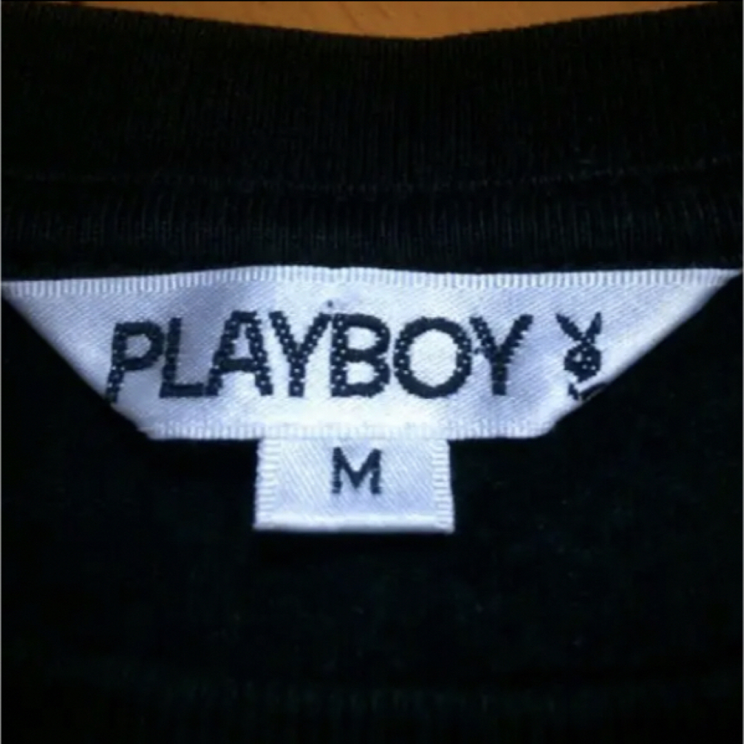 PLAYBOY(プレイボーイ)のプレイボーイシルバーラメコットンカットソー値下げ! レディースのトップス(カットソー(半袖/袖なし))の商品写真