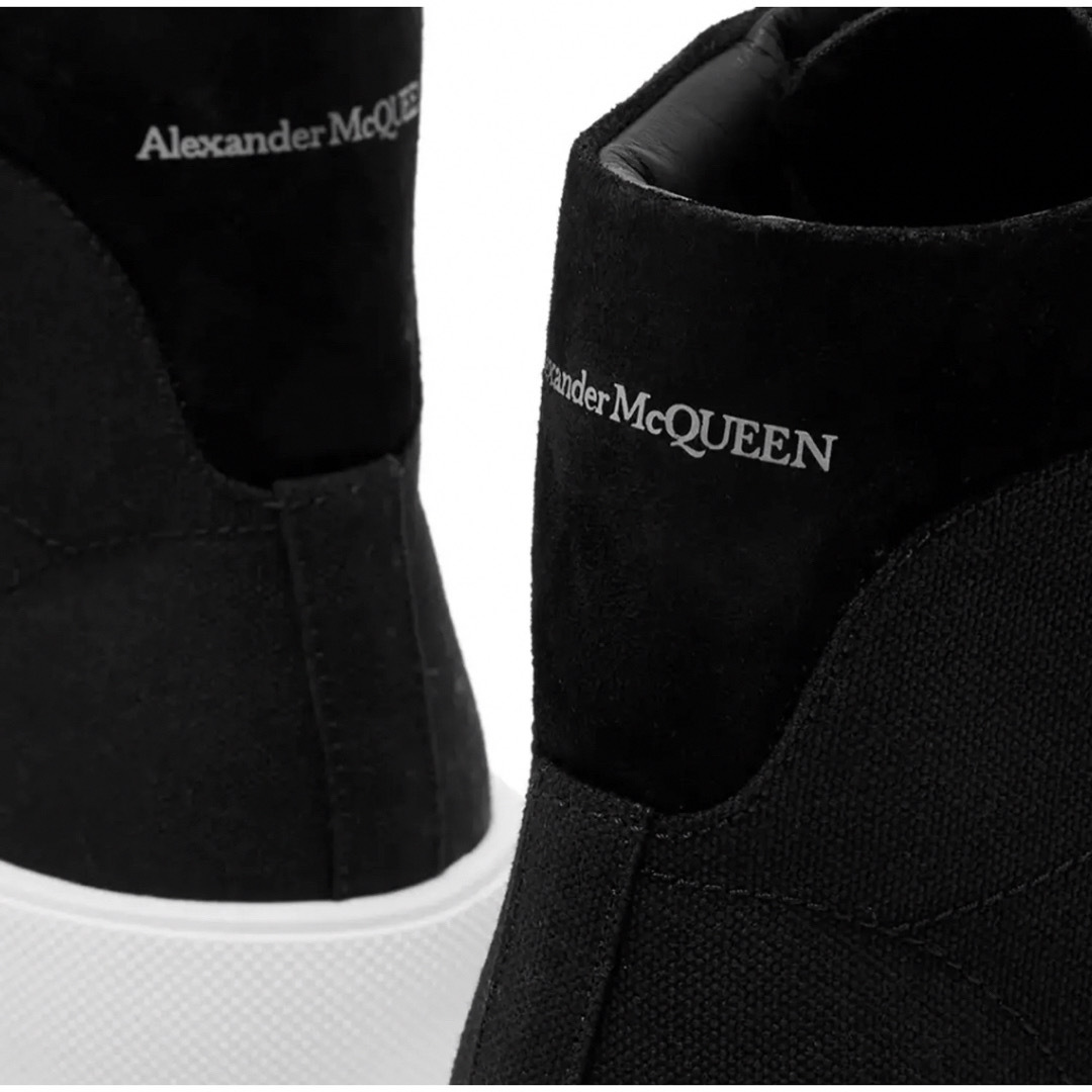 Alexander McQueen(アレキサンダーマックイーン)のアレキサンダーマックイーンAlexanderハイカット スニーカー メンズ 黒 メンズの靴/シューズ(スニーカー)の商品写真