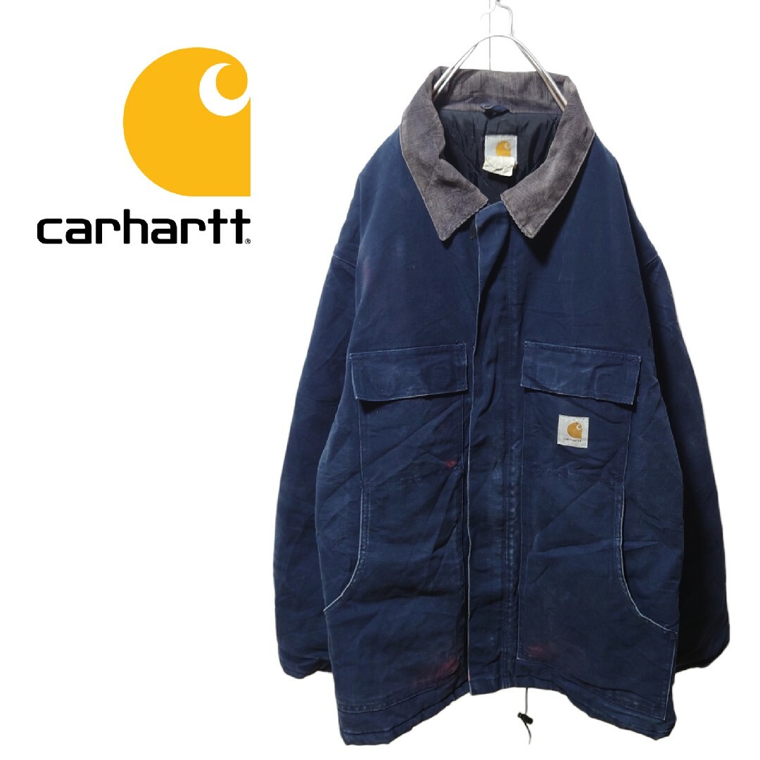 Carhartt デトロイトジャケット ブラック 黒　企業系 刺繍 カーハート