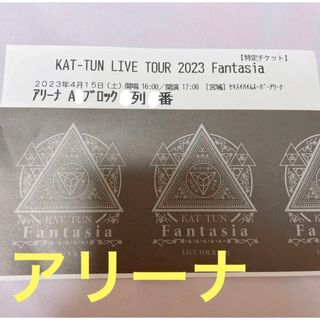 カトゥーン(KAT-TUN)の【アリーナ席】KAT-TUN  チケット  半券(アイドルグッズ)