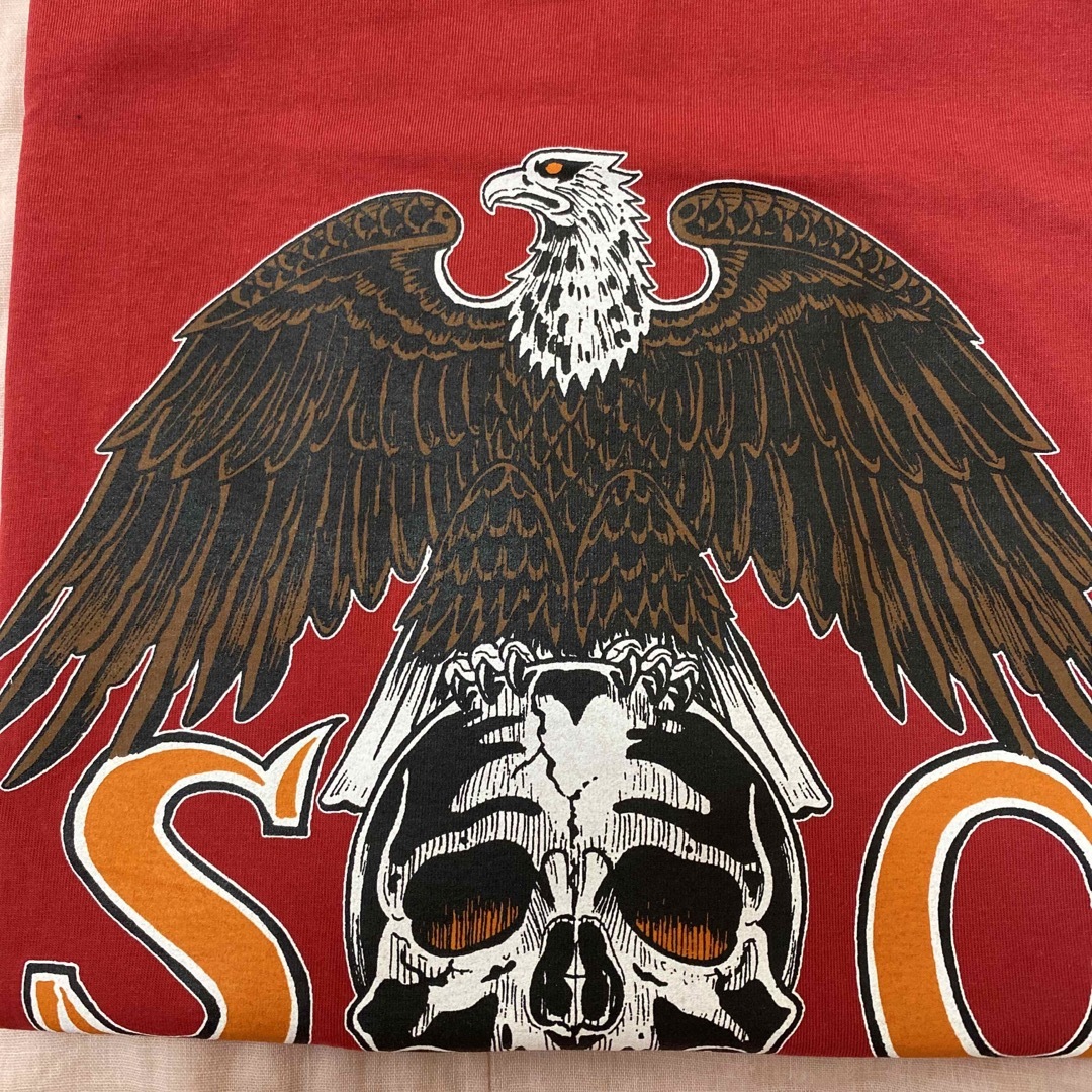 サブカルチャーSUBCULTURE EAGLE SKULL T-SHIRT 赤3の通販 by セレクト