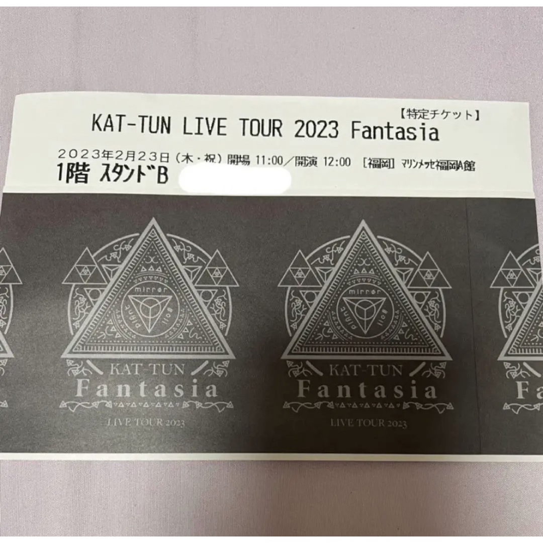 KAT-TUN(カトゥーン)のKAT-TUN  チケット  半券 エンタメ/ホビーのタレントグッズ(アイドルグッズ)の商品写真