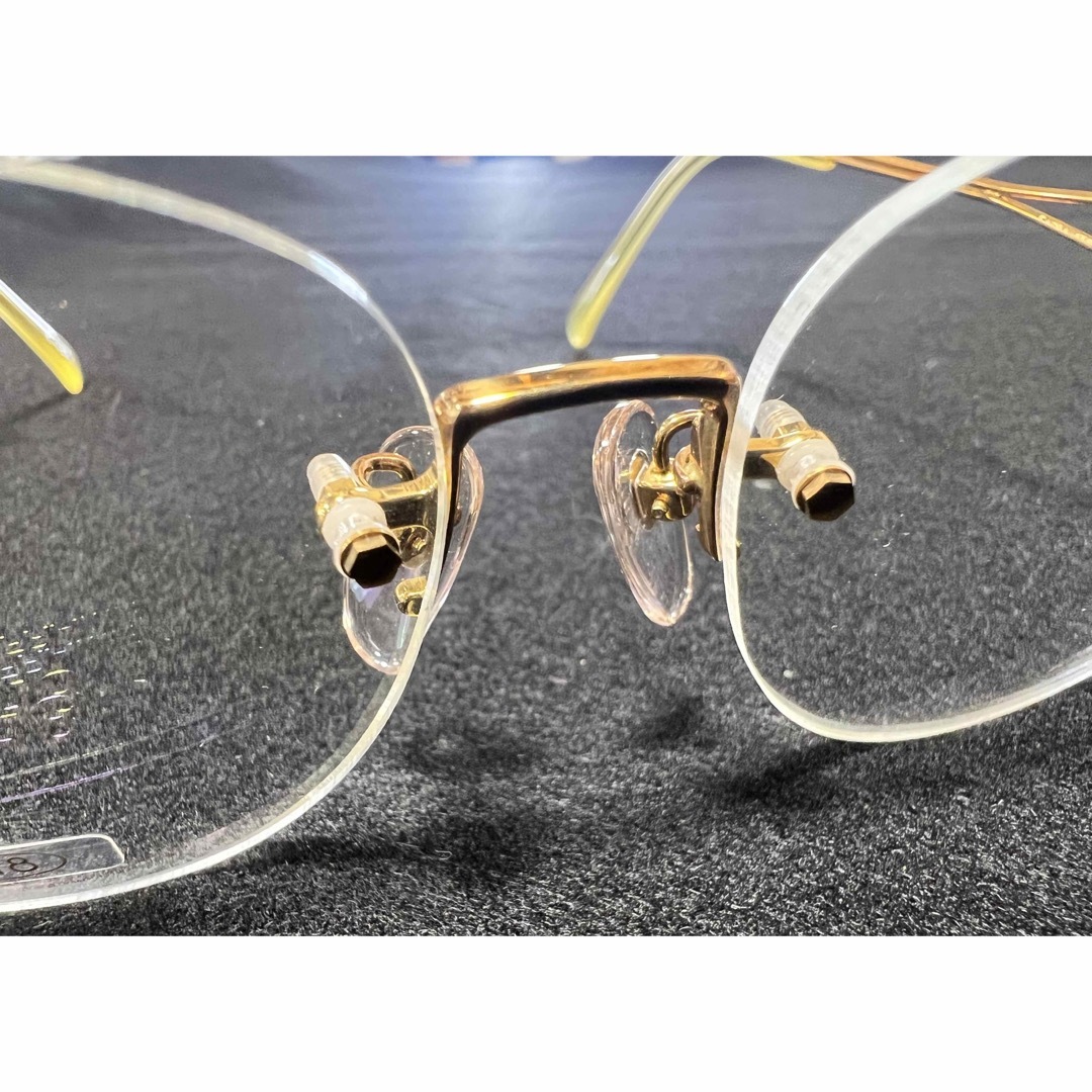 婦人用　K18 ツーポ　メガネ　フレーム　新品　未使用 レディースのファッション小物(サングラス/メガネ)の商品写真