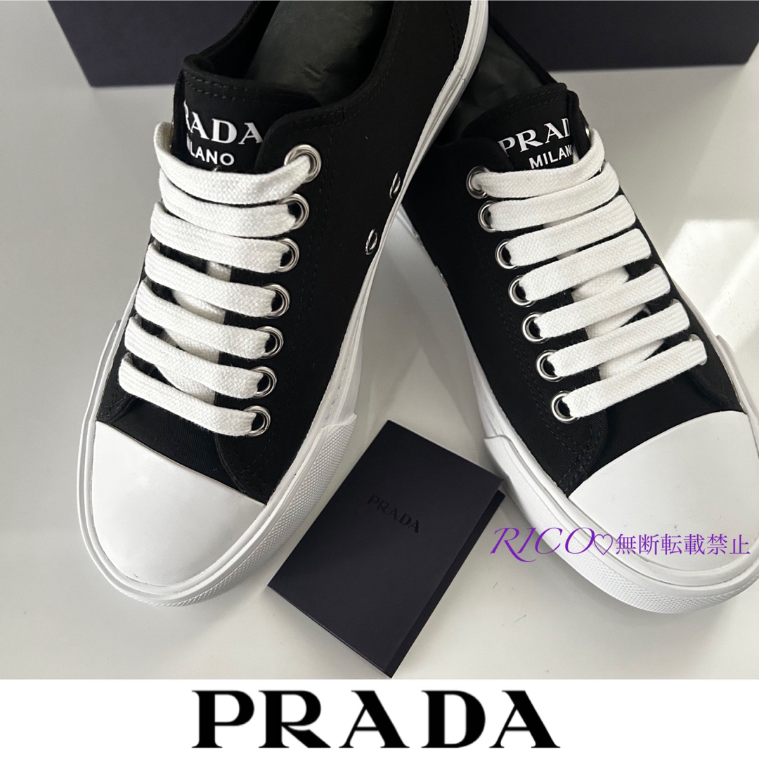 PRADA - 【新品未使用・正規品】PRADA プラダ キャンバススニーカー