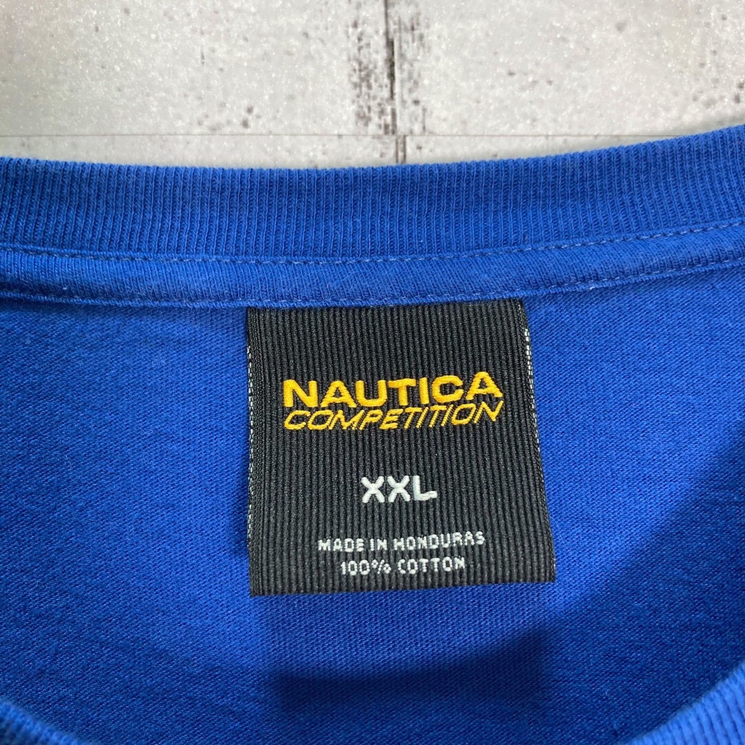 【レアデザイン】90s NAUTICA/ノーティカ 半袖 立体 ロゴTシャツ