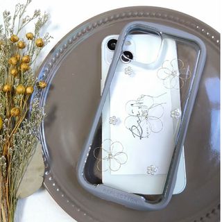 iPhoneケース　スマホケース　ハンドメイド　ワイヤーフラワー(iPhoneケース)