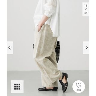 かぐれ - 新品タグ付◉ かぐれ コットンリネンジャガードパンツ