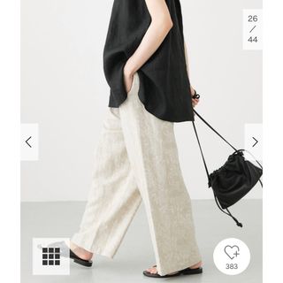 かぐれ - 新品タグ付◉ かぐれ コットンリネンジャガードパンツ