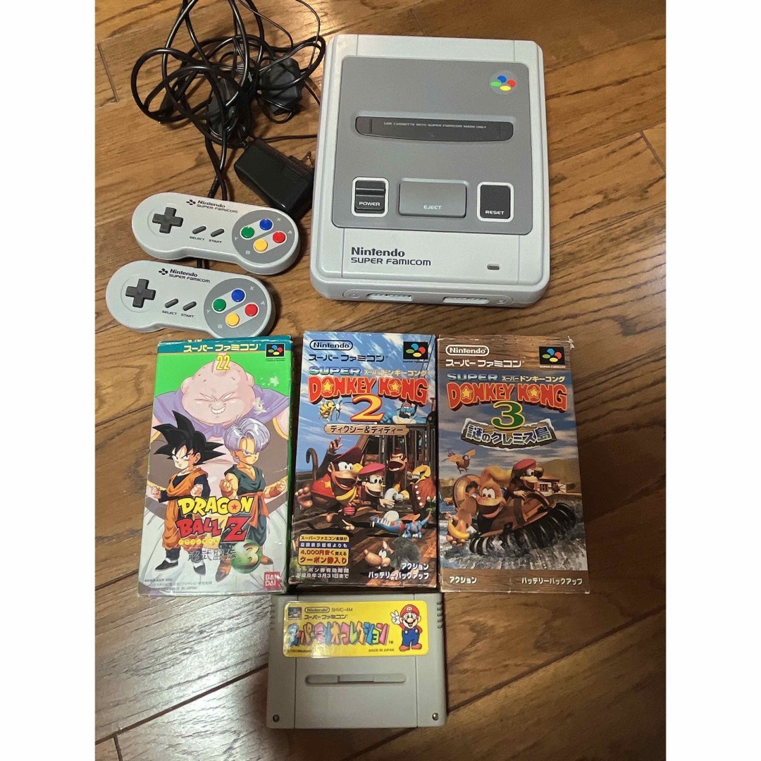 スーパーファミコン本体　ソフト4本セット