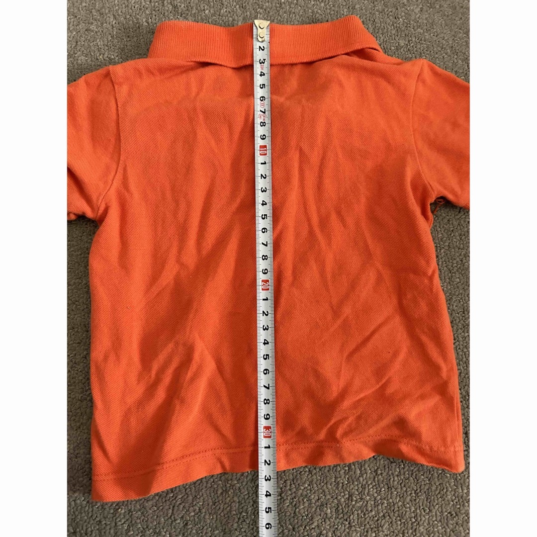 AIIZ オレンジ色ポロシャツ　90センチ位 キッズ/ベビー/マタニティのキッズ服男の子用(90cm~)(Tシャツ/カットソー)の商品写真